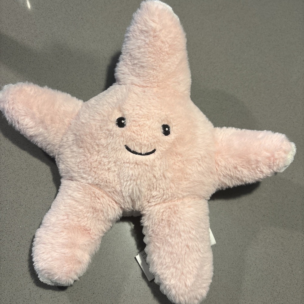 Warmies pink Starfish preowned great condition cozy soft plush weighted